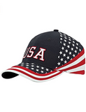 Stars & Stripes USA Ball Snapback Cap