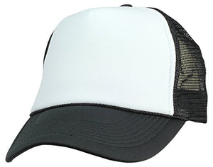 Two Tone Summer Trucker Hat with Strap