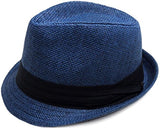 Unisex Cool Straw Classic Fedora Hat
