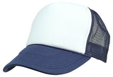 Two Tone Summer Trucker Hat with Strap